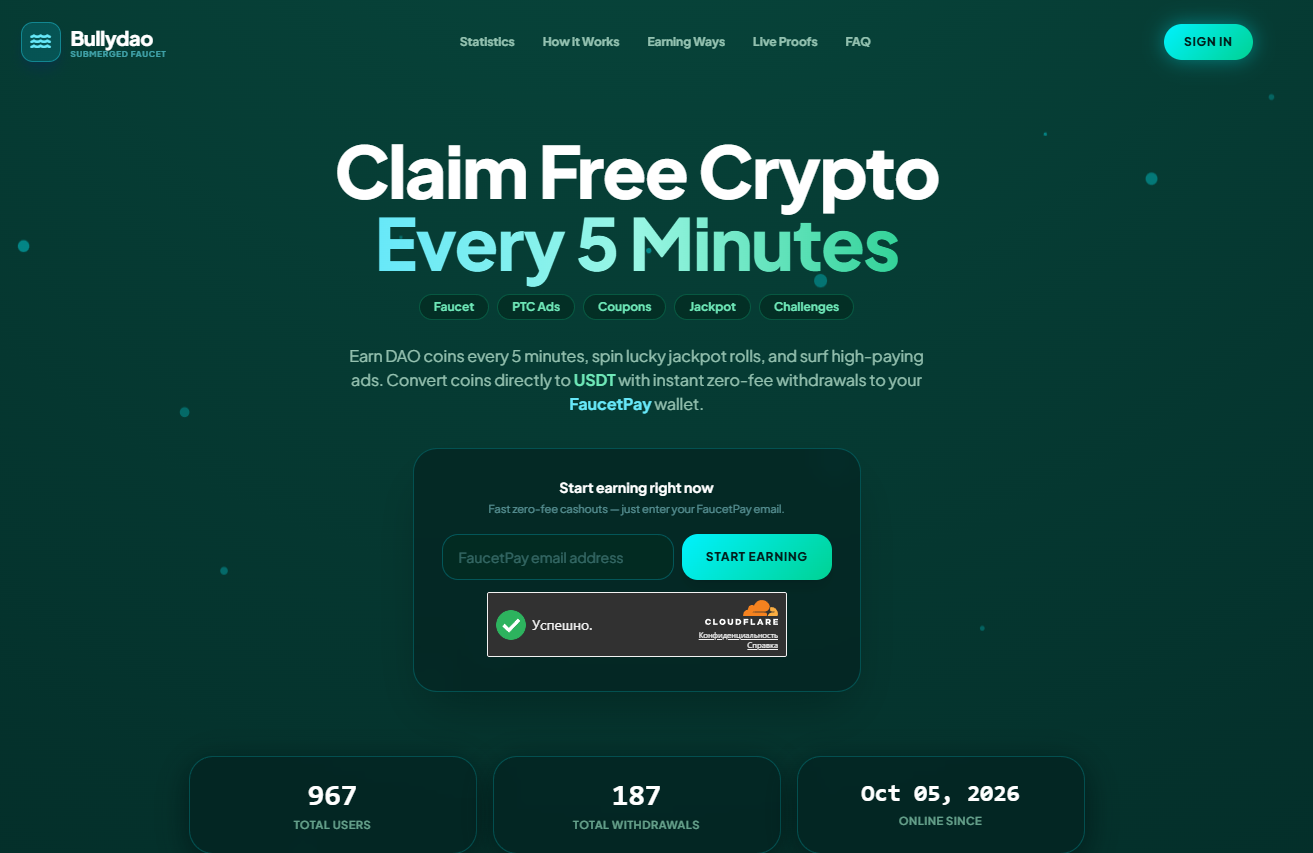BullyDAO — Ultra-Lightweight Web3 Faucet & Internal Coin Engine (v1.0)